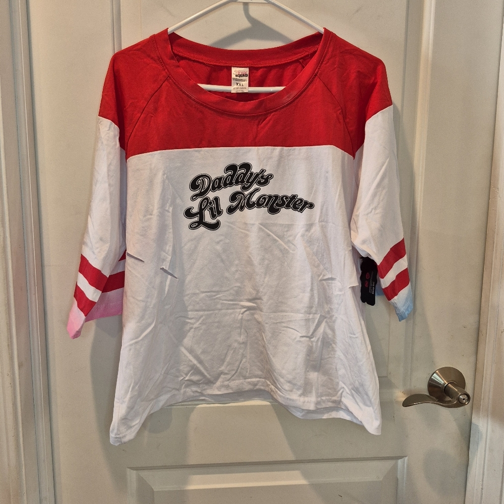 NWT Women's Suicide Squad Harley Quinn Daddy's Lil Monster Shirt Many Sizes